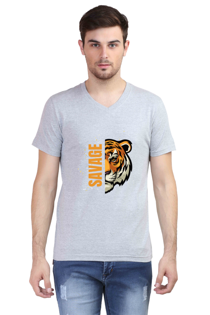 Men's V-Neck Half Sleeve T-Shirt